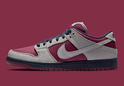 maroon and gray dunks